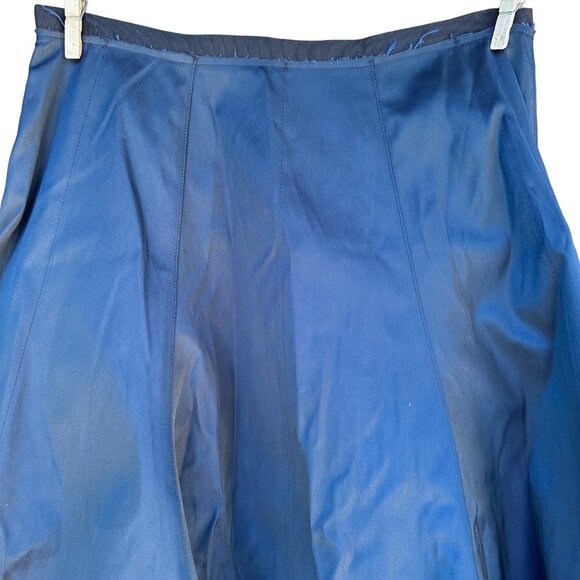 Elizabeth and James Ellen Custom Tech Twill Navy Blue Skirt Size 4 - Picture 7 of 9